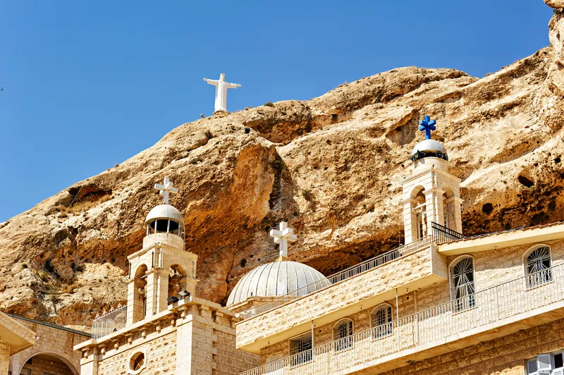 The Convent of Saint Thecla in Maaloula, Syria
