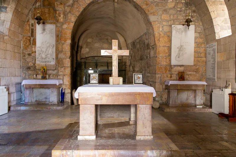 Interior of the Apostle Paul Catholic Church in Damascus, Syria