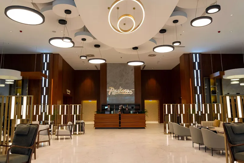 Lobby of Radisson Hotel Erbil